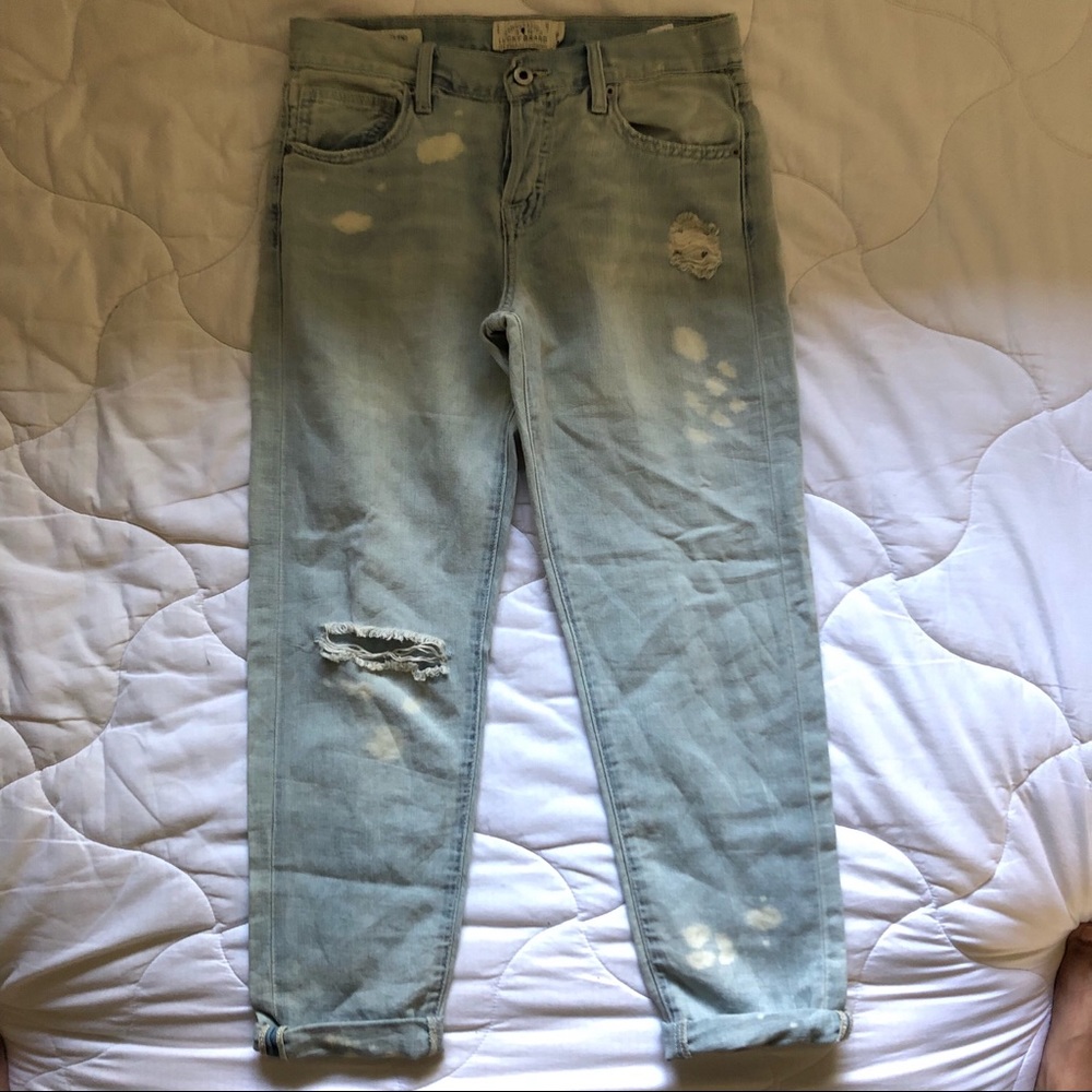 Lucky Brand Dylan light wash boyfriend jeans
